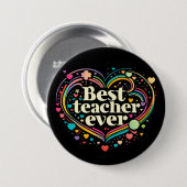 Bester Lehrer je Button (Vorne & Hinten)