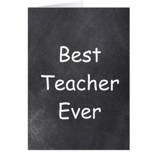 Bester Lehrer je Chalkboard-Design (Vorne)