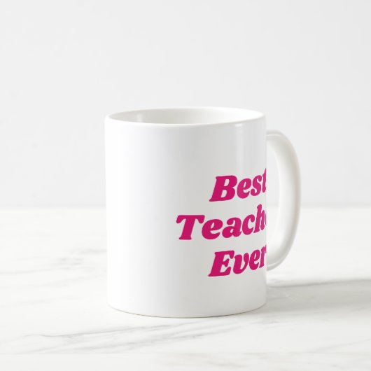 Bester Lehrer je Coffee Tasse (VorderseiteRechts)