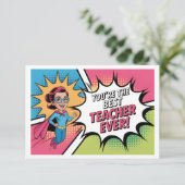 Bester Lehrer je Dankeskarte (Stehend Vorderseite)