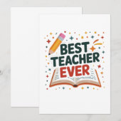 Bester Lehrer je Einladung (Vorne/Hinten)