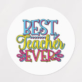 Bester Lehrer je Etiketten (Design 1)