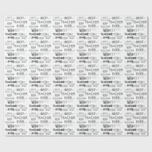 Bester Lehrer je Geschenkpapier (Flach)