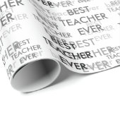 Bester Lehrer je Geschenkpapier (Rolleneckpunkt)