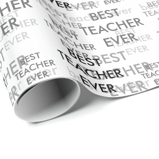 Bester Lehrer je Geschenkpapier (Rolleneckpunkt)