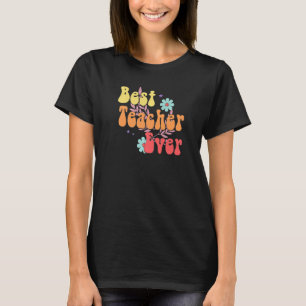 Bester Lehrer je Groovy Nostalgisches ästhetisches T-Shirt
