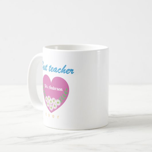 Bester Lehrer je Kaffeetasse (Vorderseite Links)
