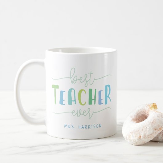 Bester Lehrer je Kaffeetasse (Mit Donut)