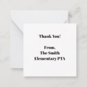 Bester Lehrer je Lehrer Mitteilungskarte (Rückseite)