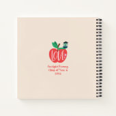 Bester Lehrer je, Lehrer Wertschätzung Apple Wurm Notizblock (Rückseite)