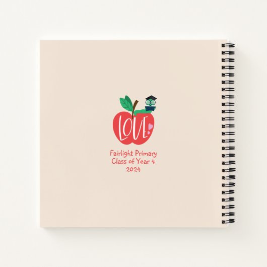 Bester Lehrer je, Lehrer Wertschätzung Apple Wurm Notizblock (Rückseite)