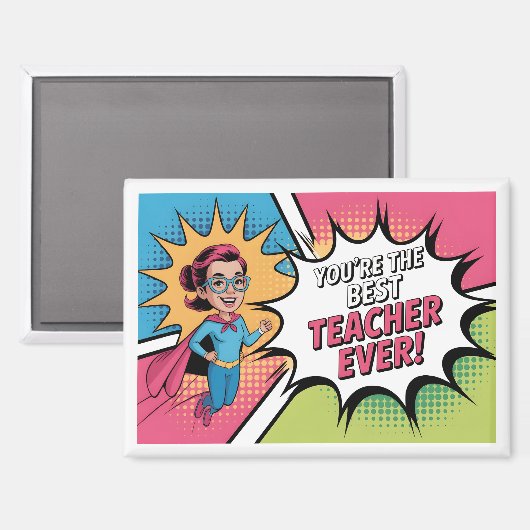 Bester Lehrer je Magnet (Vorderseite/Rückseite)