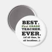 Bester Lehrer je Magnet (Vorderseite/Rückseite)