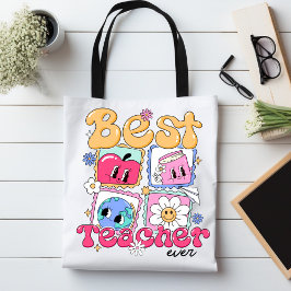 Bester Lehrer je Niedliches Geschenk für Retro-Wer Tasche