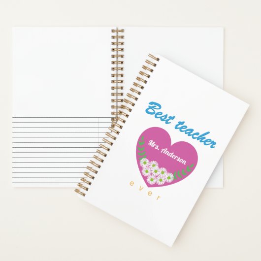 Bester Lehrer je Notizblock (Innen)