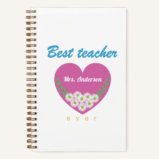 Bester Lehrer je Notizblock (Vorderseite)