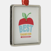 Bester Lehrer je Ornament Aus Metall (Rechts)