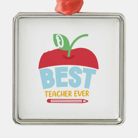 Bester Lehrer je Ornament Aus Metall (Vorne)
