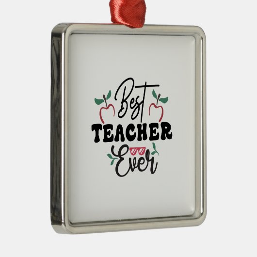 Bester Lehrer je Ornament Aus Metall (Rechts)