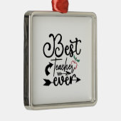 Bester Lehrer je Ornament Aus Metall (Rechts)