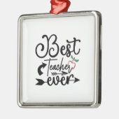 Bester Lehrer je Ornament Aus Metall (Links)