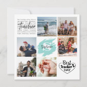 Bester Lehrer je Personalisierter FotoCollage (Vorderseite)