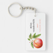 Bester Lehrer je Personalisierter Wasserfarben Pea Schlüsselanhänger (Vorderseite)