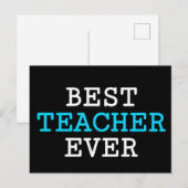 Bester Lehrer je Postkarte (Vorne/Hinten)