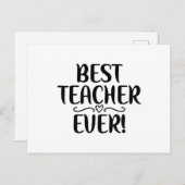 Bester Lehrer je Postkarte (Vorne/Hinten)