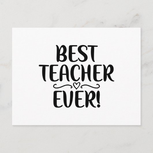 Bester Lehrer je Postkarte (Vorderseite)