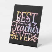 Bester Lehrer je Sockelschild (Vorderseite)