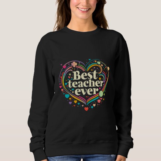 Bester Lehrer je Sweatshirt (Vorderseite)