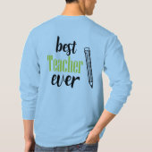 Bester Lehrer je T-Shirt (Rückseite)