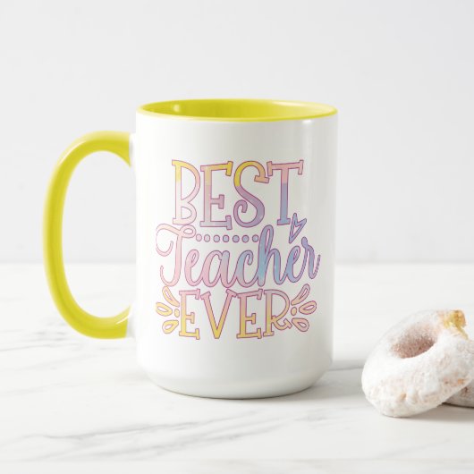 Bester Lehrer je Tasse (Mit Donut)