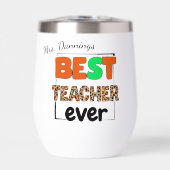 Bester Lehrer je Tigerprint (Vorderseite)