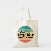 Bester Lehrer je Tote Tasche, Geschenk des Lehrers Tragetasche (Vorne)