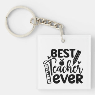 Bester Lehrer je Wordart Schlüsselanhänger