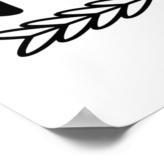 Bester Lehrer je Wörter Poster (Ecke)