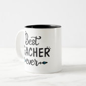 Bester Lehrer je Zweifarbige Tasse (Vorderseite Links)
