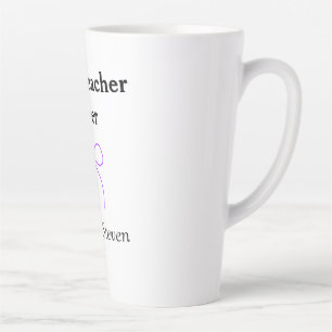 Bester Lehrer jemals lila Schleife Namens Dankesch Milchtasse