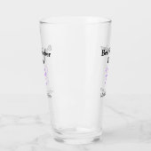 Bester Lehrer jemals violette Schleife Namens Dank Glas (Links)