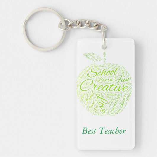 Bester Lehrer-Keyring Schlüsselanhänger (Vorderseite)