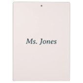 Bester Lehrer Klemmbrett (Rückseite)