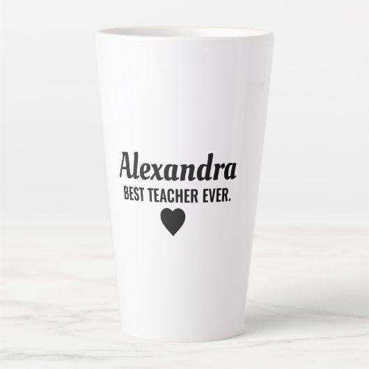 Bester Lehrer Milchtasse (Vorderseite)