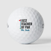 Bester Lehrer nach Par Personalisiert Golfball (Vorderseite)