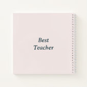 Bester Lehrer Notizblock (Rückseite)