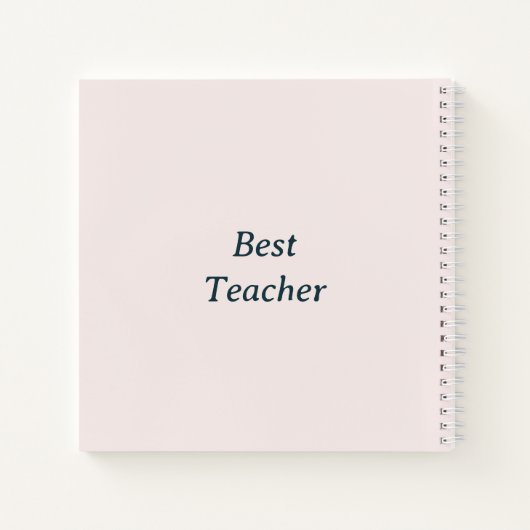 Bester Lehrer Notizblock (Rückseite)