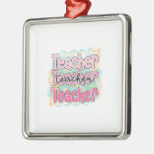 Bester Lehrer Ornament Aus Metall (Links)
