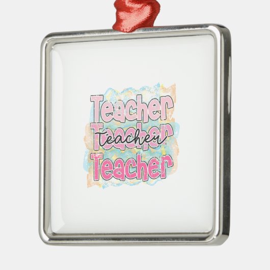 Bester Lehrer Ornament Aus Metall (Links)
