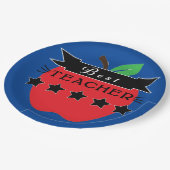 Bester Lehrer Pappteller (Schrägansicht)